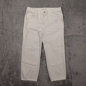 Levi's jeans Dad utility women's 32 white denim white tab‎ carpenter